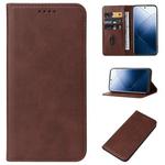For Xiaomi 14 Pro Magnetic Closure Leather Phone Case(Brown)