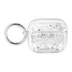For AirPods 3 Silver Foil Epoxy Bluetooth Earphone Protective Case(Transparent)