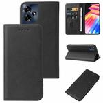 For Infinix Hot 30 Magnetic Closure Leather Phone Case(Black)