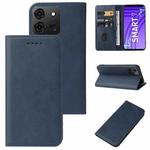 For Infinix Smart 7 India Magnetic Closure Leather Phone Case(Blue)