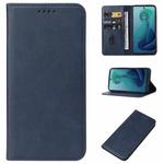 For Motorola Moto G 5G 2024 Magnetic Closure Leather Phone Case(Blue)