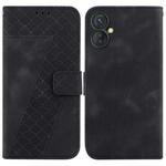 For Tecno Spark 9 Pro/9T/KH7 7-shaped Embossed Leather Phone Case(Black)