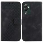 For Tecno Pova 4 7-shaped Embossed Leather Phone Case(Black)