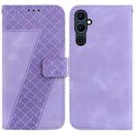 For Tecno Pova Neo 2 7-shaped Embossed Leather Phone Case(Purple)