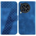 For Tecno Camon 30 Premier 5G Seven-shaped Embossed Leather Phone Case(Blue)