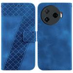 For Tecno Camon 30 Pro 5G / CL8 Seven-shaped Embossed Leather Phone Case(Blue)