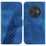 For Tecno Spark 30C Seven-shaped Embossed Leather Phone Case(Blue)