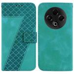 For Tecno Spark 30 4G Seven-shaped Embossed Leather Phone Case(Green)