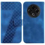 For Tecno Spark 30 4G Seven-shaped Embossed Leather Phone Case(Blue)