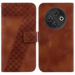 For Tecno Pop 9 5G / Spark 30C 5G Seven-shaped Embossed Leather Phone Case(Brown)