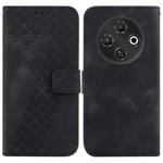 For Tecno Pop 9 5G / Spark 30C 5G Seven-shaped Embossed Leather Phone Case(Black)