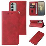 For Nokia C31 Magnetic Closure Leather Phone Case(Red)