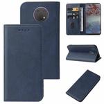 For Nokia G10 Magnetic Closure Leather Phone Case(Blue)