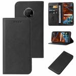 For Nokia G300 Magnetic Closure Leather Phone Case(Black)
