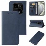 For Tecno Phantom X2 Magnetic Closure Leather Phone Case(Blue)