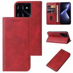 For Tecno Pova 5 Pro Magnetic Closure Leather Phone Case(Red)