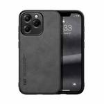 For Realme C63 4G Skin Feel Magnetic Leather Back Phone Case(Dark Grey)