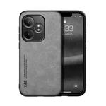 For Realme GT Neo6 Skin Feel Magnetic Leather Back Phone Case(Light Grey)