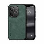 For Realme GT Neo6 Skin Feel Magnetic Leather Back Phone Case(Green)