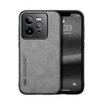 For Realme GT 7 Pro Skin Feel Magnetic Leather Back Phone Case(Light Grey)
