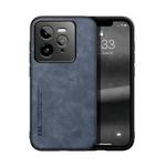 For Realme GT 7 Pro Skin Feel Magnetic Leather Back Phone Case(Blue)