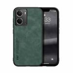 For Realme Neo7x / Realme P3 Global Skin Feel Magnetic Leather Back Phone Case(Green)