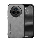 For Realme 14 Pro Skin Feel Magnetic Leather Back Phone Case(Light Grey)