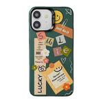 For iPhone 12 Cute Animal Pattern Series PC + TPU Phone Case(Notes)