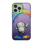 For iPhone 12 Pro Max Cute Animal Pattern Series PC + TPU Phone Case(Robots)