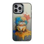 For iPhone 12 Pro Max Cute Animal Pattern Series PC + TPU Phone Case(Fat Cat)