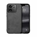 For Xiaomi Redmi K60 Ultra Skin Feel Magnetic Leather Back Phone Case(Dark Grey)