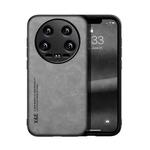 For Xiaomi 14 Ultra Skin Feel Magnetic Leather Back Phone Case(Light Grey)