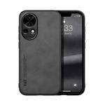 For Huawei nova 12 Skin Feel Magnetic Leather Back Phone Case(Dark Grey)