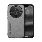 For Huawei Maimang 30 Skin Feel Magnetic Leather Back Phone Case(Light Grey)