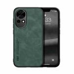 For Huawei nova 13 Skin Feel Magnetic Leather Back Phone Case(Green)