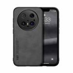 For Huawei Mate 70 Pro Skin Feel Magnetic Leather Back Phone Case(Dark Grey)
