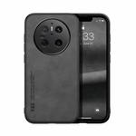 For Huawei Mate 70 Skin Feel Magnetic Leather Back Phone Case(Dark Grey)