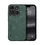 For Honor X8b Skin Feel Magnetic Leather Back Phone Case(Green)