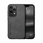 For Honor 200 Lite Global Skin Feel Magnetic Leather Back Phone Case(Dark Grey)