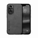 For Honor 200 Skin Feel Magnetic Leather Back Phone Case(Dark Grey)