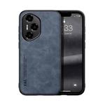 For Honor 300 Pro Skin Feel Magnetic Leather Back Phone Case(Blue)