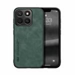 For Honor X8c 4G Skin Feel Magnetic Leather Back Phone Case(Green)