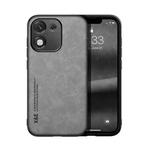 For Honor X70i Skin Feel Magnetic Leather Back Phone Case(Light Grey)