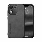 For Honor X70i Skin Feel Magnetic Leather Back Phone Case(Dark Grey)