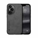 For Honor 400 Pro Global 160.8mm Skin Feel Magnetic Leather Back Phone Case(Dark Grey)