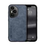For Honor 400 Pro Global 160.8mm Skin Feel Magnetic Leather Back Phone Case(Blue)