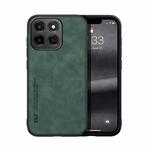 For Honor X6c 4G Skin Feel Magnetic Leather Back Phone Case(Green)