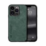 For iPhone 16 Pro Skin Feel Magnetic Leather Back Phone Case(Green)