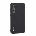 For Samsung Galaxy S24+ 5G ABEEL Arashi Texture PU Phone Case(Black)