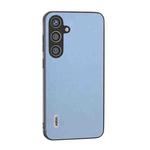 For Samsung Galaxy S24+ 5G ABEEL Arashi Texture PU Phone Case(Curtain Blue)